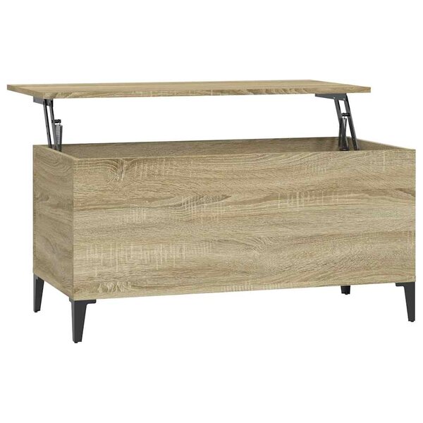 vidaXL Table basse Chêne sonoma 90x44 5x45 cm Bois d'ingénierie