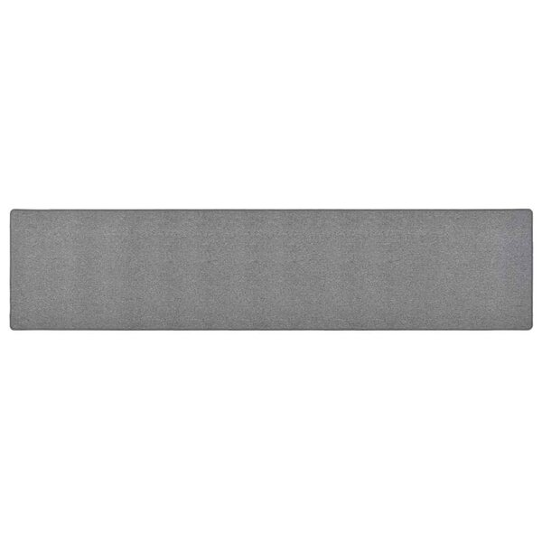 vidaXL Tapis de couloir Gris foncé 50x250 cm