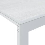 vidaXL Bureau d'ordinateur Blanc 110x60x73 cm Aggloméré
