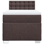 vidaXL Sommier à lattes de lit avec matelas Marron foncé 80x200 cm