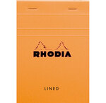 Bloc ORANGE N°13 10 5x14 8 80F agrafées 80g ligné RHODIA