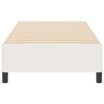 vidaXL Cadre de lit Crème 100 x 200 cm Tissu en velours côtelé