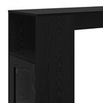 vidaXL Table de bar Chêne noir 101 x 40 x 103 5 cm Bois d'ingénierie