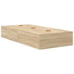 vidaXL Cadre de lit de rangement Chêne Sonoma 80x200 cm