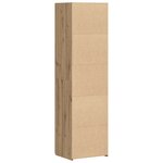 vidaXL Buffet en chêne artisanal 50x42.5x185 cm Bois de construction