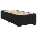 vidaXL Cadre de lit sans matelas noir 100x200 cm velours