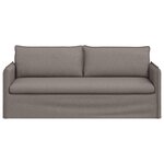 vidaXL Canapé Taupe 196 x 82 x 85 cm tissu