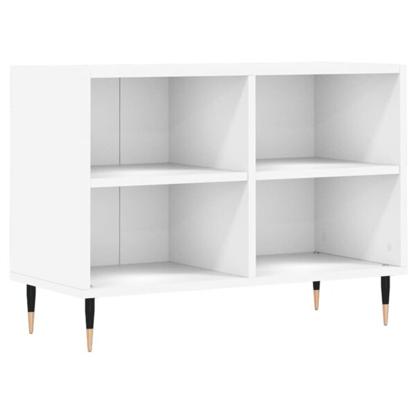 vidaXL Meuble TV blanc 69 5 x 30 x 50 cm bois d'ingénierie