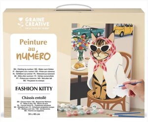 Peinture au numero - Fashion kitty