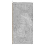 vidaXL Armoire à chaussures Gris béton 31 5x35x70 cm Bois d'ingénierie