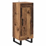 vidaXL Buffet Bois Ancien 34 5 x 34 x 90 cm Bois d'ingénierie et fer