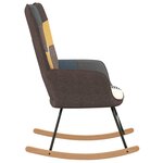 vidaXL Chaise à bascule Patchwork Tissu