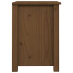 vidaXL Tables de chevet 2Pièces Marron miel 40x35x49cm Bois de pin massif