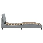 vidaXL Cadre de lit sans matelas gris clair 80x200 cm tissu