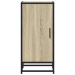 vidaXL Buffet chêne sonoma 35 5x35x76 cm bois d'ingénierie et métal