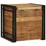 vidaXL Boîte de Rangement 50 x 50 x 50 cm Bois d'acacia massif