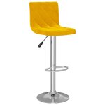 vidaXL Tabourets de bar lot de 2 jaune moutarde velours