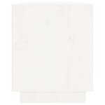 vidaXL Meuble TV Blanc 110 5x35x44 cm Bois de pin massif