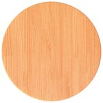 vidaXL Dessus de table rond cire marron Ø40x2 5 cm bois de pin massif