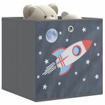 vidaXL Boîtes de rangement pliables 10 Pièces 32x32x32 cm tissu intissé