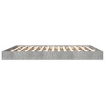 vidaXL Cadre de lit gris béton 180x200 cm bois d'ingénierie