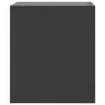 vidaXL Tables de chevet 2 Pièces noir 34 5x39x44 cm acier
