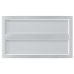 vidaXL Étagères murales 2 Pièces 50x30x3 cm argenté acier inoxydable