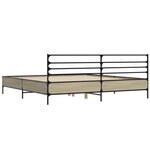 vidaXL Cadre de lit sans matelas chêne sonoma 200x200 cm