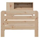 vidaXL Cadre de lit sans matelas 90x200 cm bois de pin massif