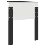 vidaXL Tête de lit Chêne noir 75 cm Bois d'ingénierie