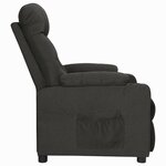 vidaXL Fauteuil inclinable Noir Tissu