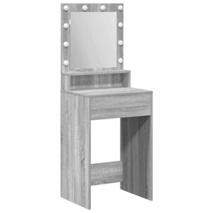 vidaXL Table de Toilette Gris Sonoma 50 x 41 x 135 cm
