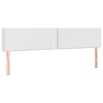 vidaXL Sommier à lattes de lit avec matelas et LED Blanc 160x200 cm