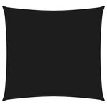 vidaXL Voile de parasol tissu oxford carré 2x2 m noir