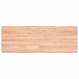 vidaXL Dessus de table bois massif traité bordure assortie