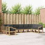 vidaXL Ensemble de canapés d'extérieur 10 Pièces Blanc et anthracite