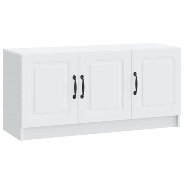 vidaXL Meuble TV Blanc 99 x 34 5 x 47 cm Bois d'ingénierie