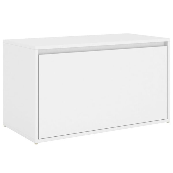 Banc banquette d'entrée 80 x 40 x 45 cm blanc aggloméré 02_0010857
