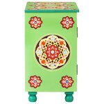 vidaXL Buffet peint à la main Multicolore 70x35x60 cm Bois de manguier