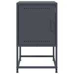 vidaXL Table de chevet anthracite 36x39x60 5 cm acier