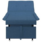 vidaXL Canapé-Lit Bleu 194 x 67 x 37 cm tissu