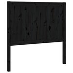 vidaXL Tête de lit Noir 95 5x4x100 cm Bois massif de pin