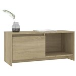 vidaXL Meuble TV Chêne sonoma 90x35x40 cm Bois d'ingénierie