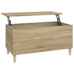 vidaXL Table basse Chêne sonoma 90x44 5x45 cm Bois d'ingénierie