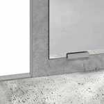 vidaXL Coiffeuse Gris béton 79 x 41 x 140 cm Bois d'ingénierie
