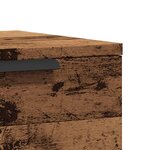 vidaXL Table de chevet murale vieux bois 34x30x20 cm