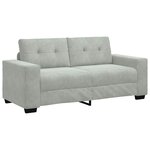vidaXL Canapé causeuse gris clair 180x77x82 cm velours