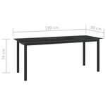 vidaXL Ensemble à manger de jardin 9 Pièces aluminium anthracite
