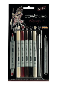 Set 5 marqueurs Copic Ciao Manga 5 + 1 Multiliner gratuit