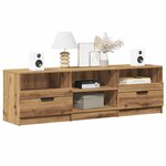 vidaXL Meuble TV chêne artisanal 150x33 5x45 cm bois d'ingénierie